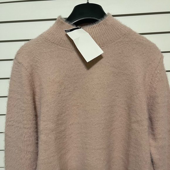 NWT Mango pink textured knit sweater - Picture 8 of 8